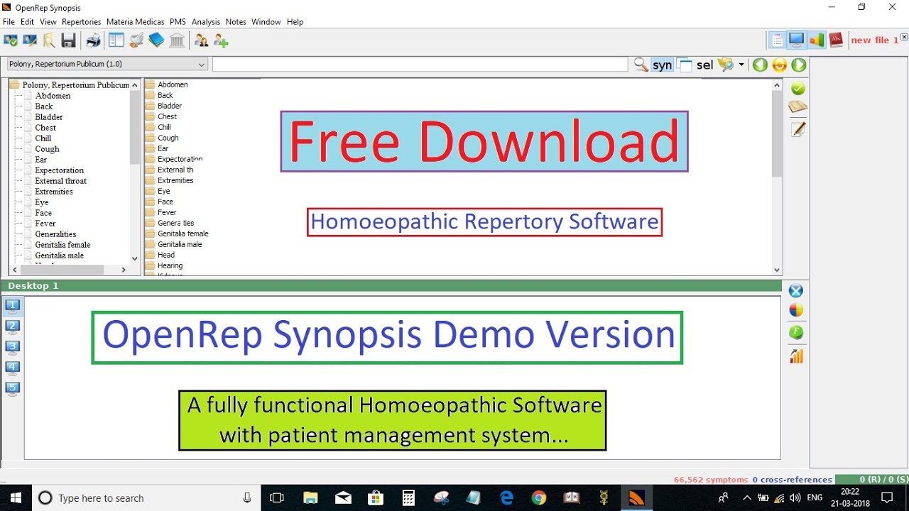 Radar 10 Homeopathic software, free download For Windows 10